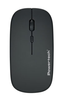 POWERTECH ασύρματο ποντίκι PT-1381, 2.4GHz & Bluetooth, έως 1600DPI, 500mAh, μαύρο