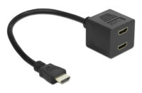 DELOCK HDMI splitter 65226 με Ethernet, 2 σε 1, 1080p, μαύρο