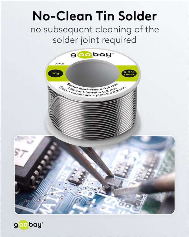 GOOBAY σύρμα συγκόλλησης 77421, Φ0.8mm, lead free, 20g - Image 6