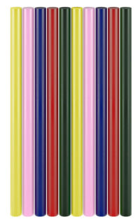 GOOBAY ράβδοι σιλικόνης 77856, Φ11mm x 200mm, διάφορα χρώματα, 10τμχ