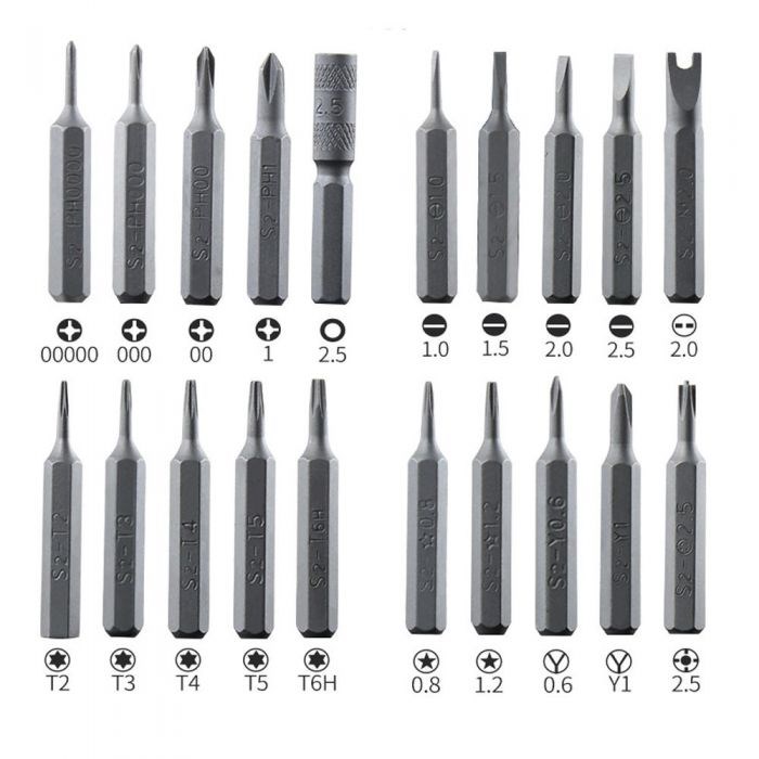 BEST set κατσαβιδιών ακριβείας BST-8930B, 22 τεμάχια - Image 2