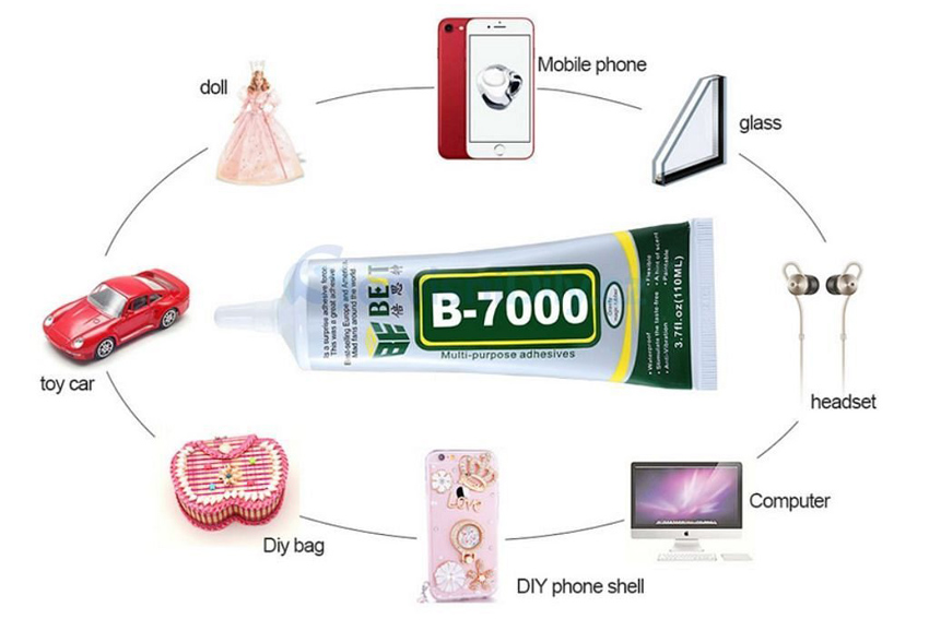 BEST Κόλλα πολλαπλών χρήσεων B-7000, 110ml, διάφανη - Image 2