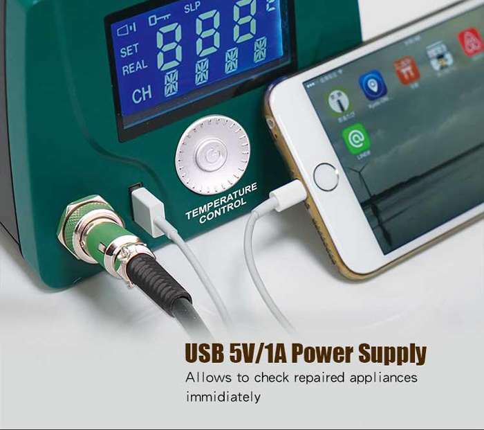 PROSKIT σταθμός συγκόλλησης SS-256B με κολλητήρι, 60W, 200~480 °C - Image 5